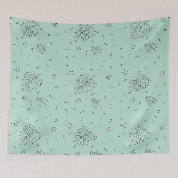 Item preview, Cute tropical leaves pattern designed and sold by Fluffy-Des.