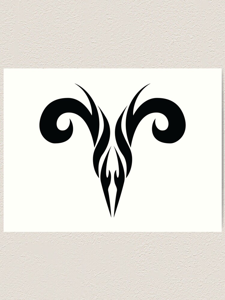 "Aries Symbol" Art Print by Darklash | Redbubble