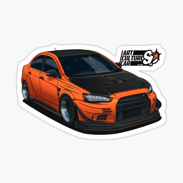 Evo X Stickers Redbubble