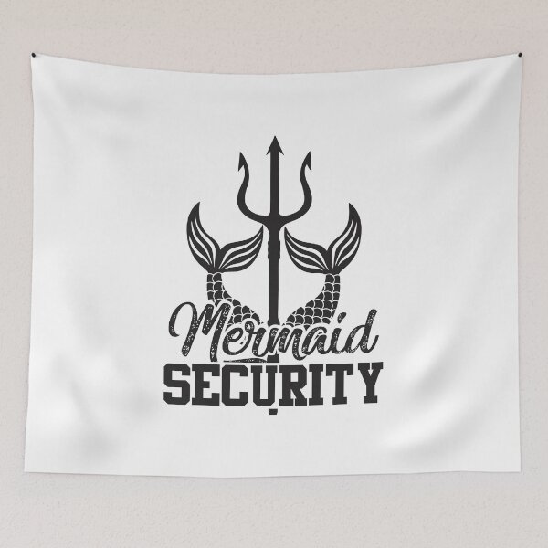 Item preview, Mermaid security trident funny pool party for men designed and sold by hadleydesigns.