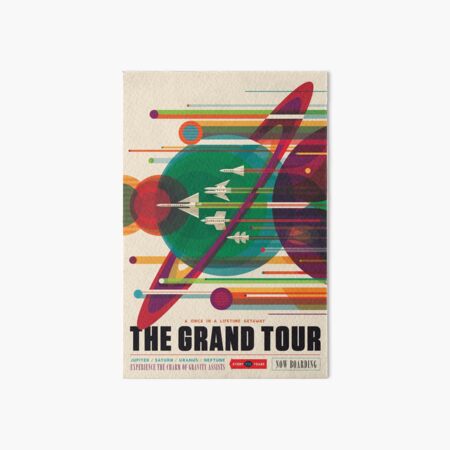 THE GRAND TOUR Jupiter Saturn Uranus Neptune - 175 Year Alignment NASA JPL Visions of the Future Art Board Print