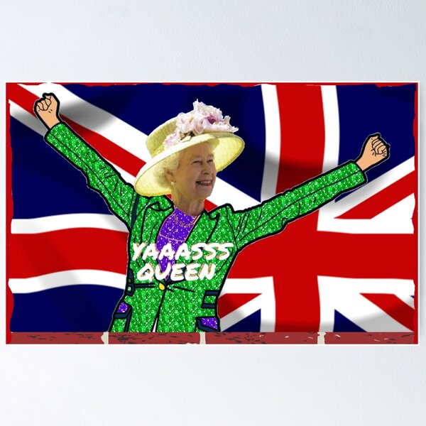 Item preview, Queen Elizabeth II Yas Queen designed and sold by radiogalaxy.
