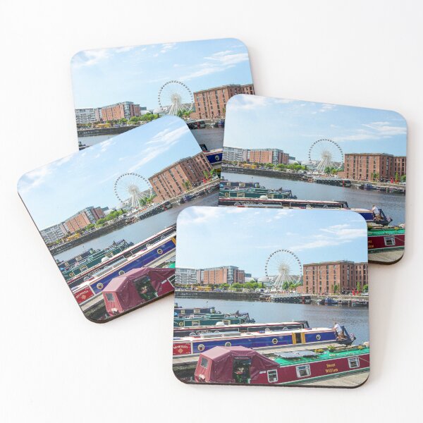 Item preview, Narrowboats at Albert Dock Liverpool designed and sold by GG WALL ART.