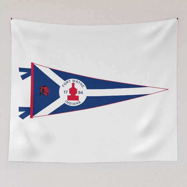 Item preview, Fort Wayne  Flag Pennant designed and sold by Decal Mania.