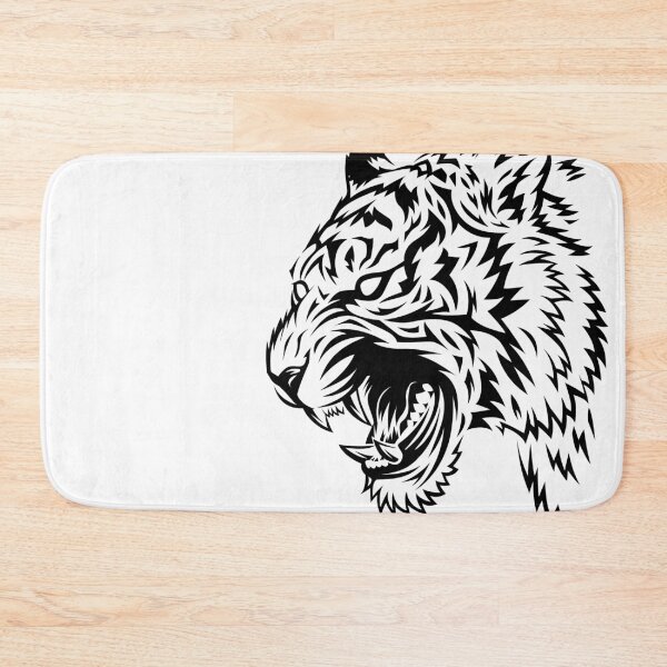 Item preview, Tribal Tattoo White Tiger designed and sold by albertocubatas.