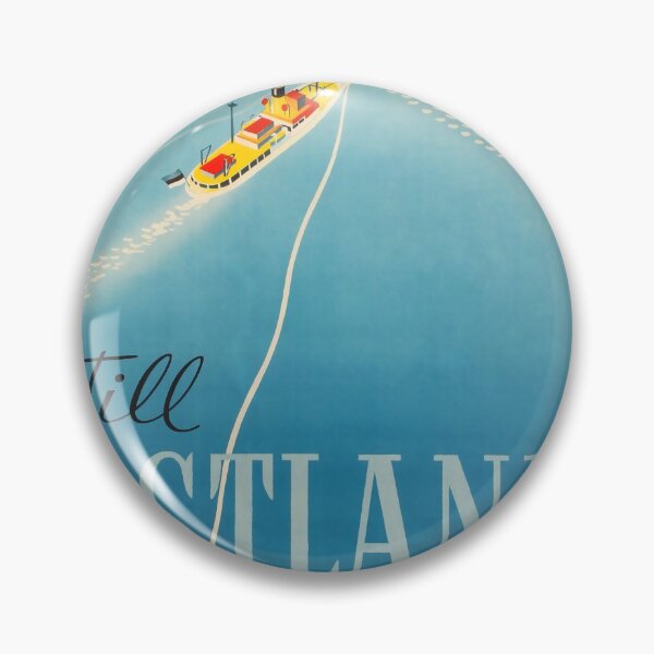 Item preview, Till Estland vintage travel poster designed and sold by stickart-marek.