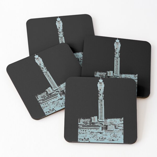 Item preview, Post Office Tower - retro 1960s kitsch - transparent background designed and sold by circuitsnap.