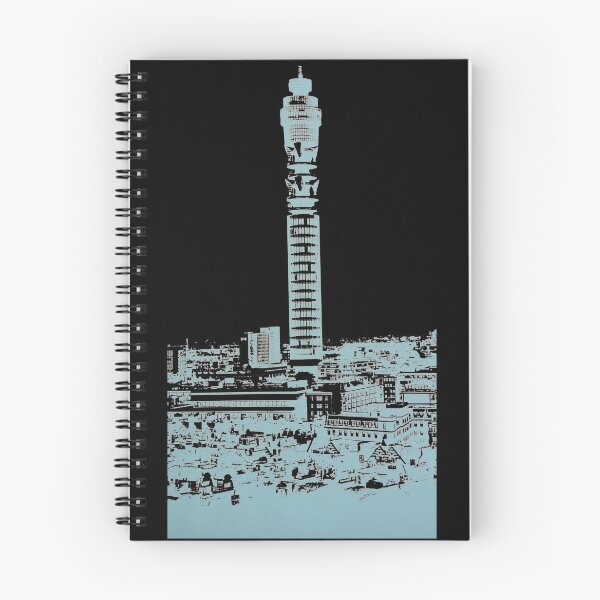Item preview, Post Office Tower - retro 1960s kitsch - transparent background designed and sold by circuitsnap.