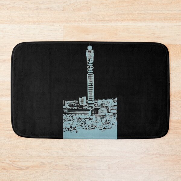 Item preview, Post Office Tower - retro 1960s kitsch - transparent background designed and sold by circuitsnap.