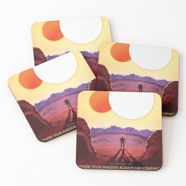 Item preview, RELAX ON KEPLER-16B The Land of Two Suns NASA JPL Visions of the Future Poster Series designed and sold by retroposters.