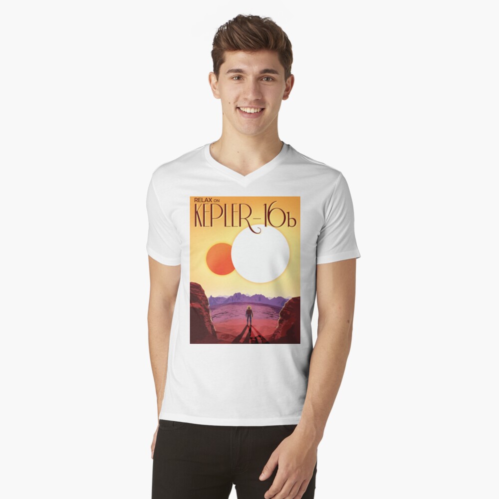 Item preview, V-Neck T-Shirt designed and sold by retroposters.