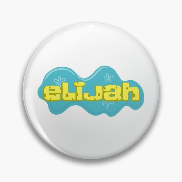 Item preview, Nombre de niño Elijah en estilo de dibujos animados de Bob Esponja designed and sold by Space-Bug.