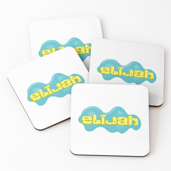 Item preview, Boy Name Elijah in SpongeBob Cartoon Style designed and sold by Space-Bug.
