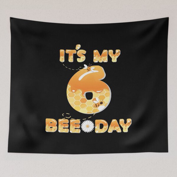 Item preview, It's My 6th Bee Day - 6 Years Old Birthday Party Girl design designed and sold by Grabitees.
