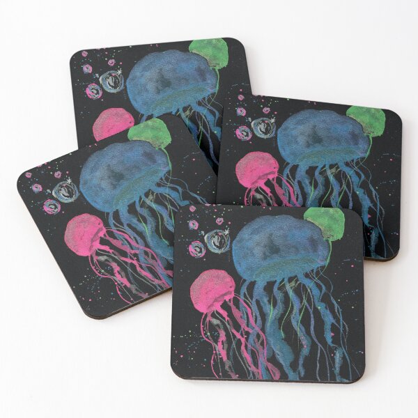 Item preview, Acuarela de medusa de neón designed and sold by AnissaF.