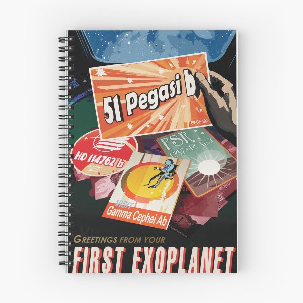 Item preview, 51 PEGASI B Greetings From Your FIRST EXOPLANET NASA JPL Visions of the Future Space Program designed and sold by retroposters.