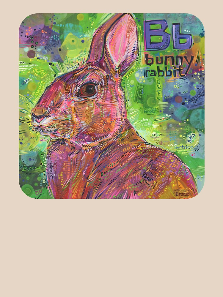 Thumbnail 7 of 7, Classic T-Shirt, B Is for Bunny Rabbit - 2020 designed and sold by Gwenn Seemel.
