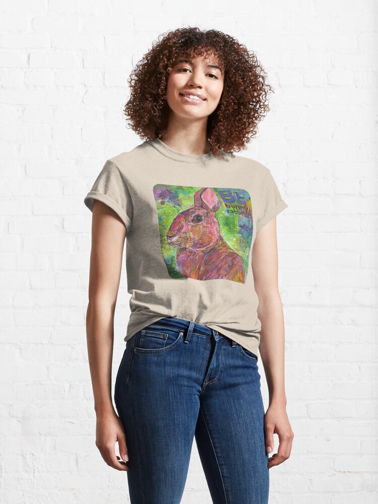 Thumbnail 4 of 7, Classic T-Shirt, B Is for Bunny Rabbit - 2020 designed and sold by Gwenn Seemel.