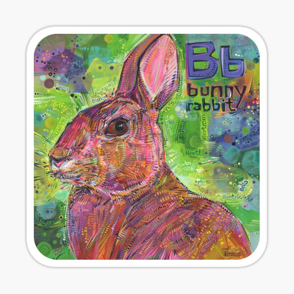 B Is for Bunny Rabbit - 2020 Sticker