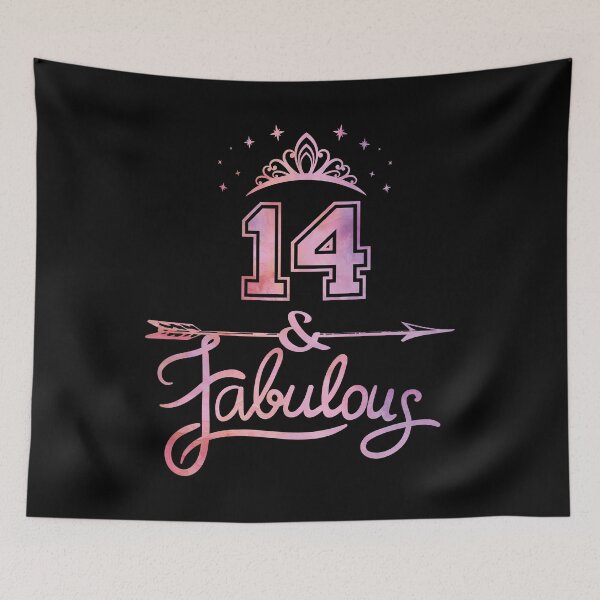 Item preview, Girls 14 Years Old And Fabulous Girl 14th Birthday design designed and sold by Grabitees.