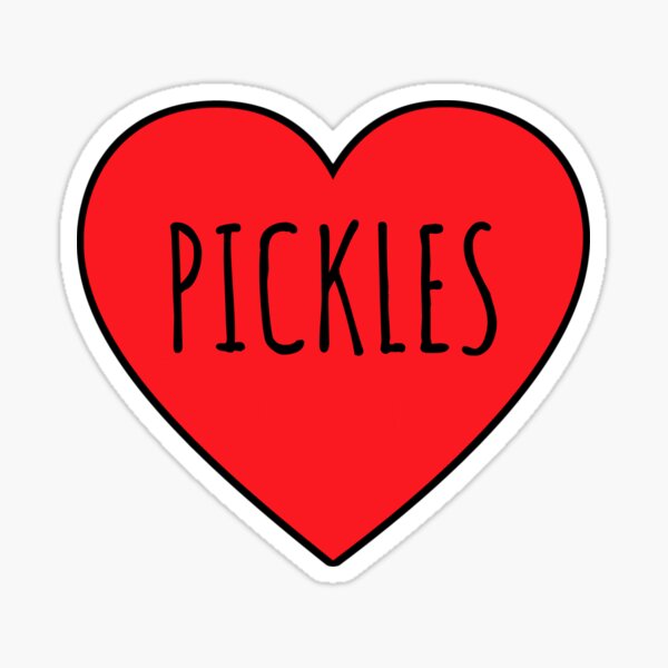 Item preview, I Love Pickles Heart  designed and sold by Vanover Designs.