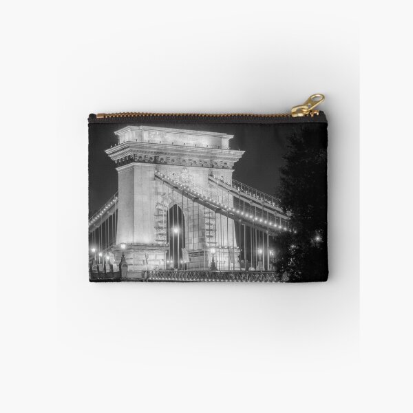 Item preview, Chain Bridge Tower Night BW designed and sold by PhotoArt by Joan Carroll.