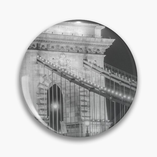 Item preview, Chain Bridge Tower Night BW designed and sold by PhotoArt by Joan Carroll.