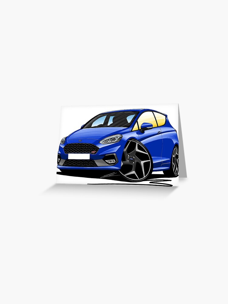 Ford Fiesta ST (Mk8) - Caricature Car Art | Greeting Card