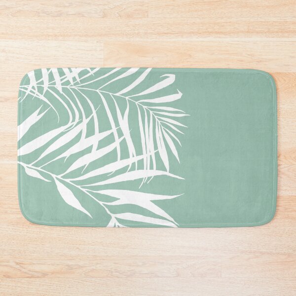 Item preview, Hawaii, Tropical, Palm Leaves, Aqua and White designed and sold by meggydesigns.