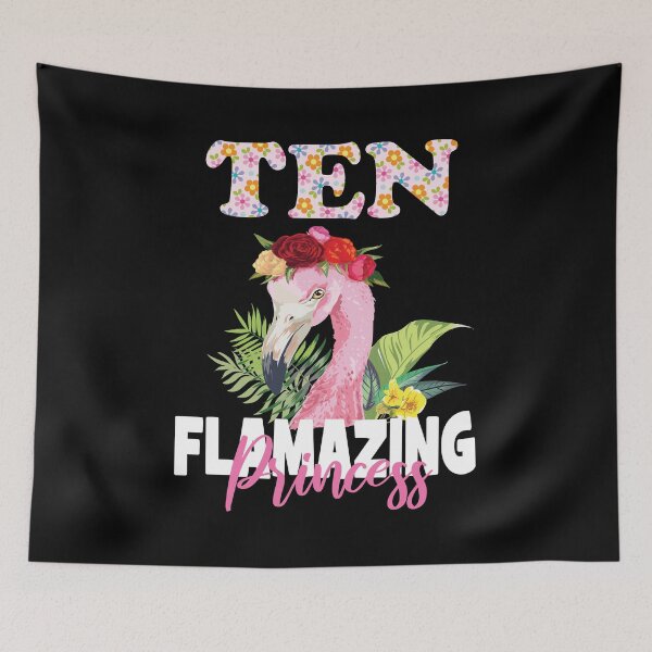 Item preview, Diez Flamazing Princess 10th Girls Birthday 10 años de diseño designed and sold by Grabitees.