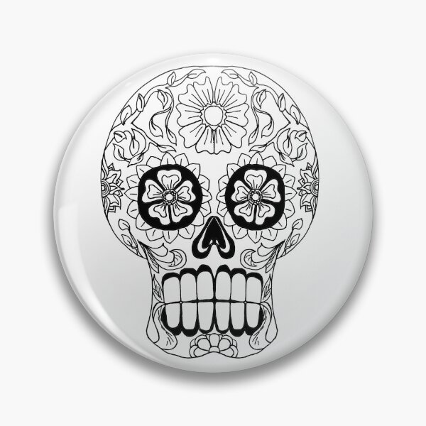 Item preview, Sugar Skull, Black and White 1 designed and sold by Salt & Keep.