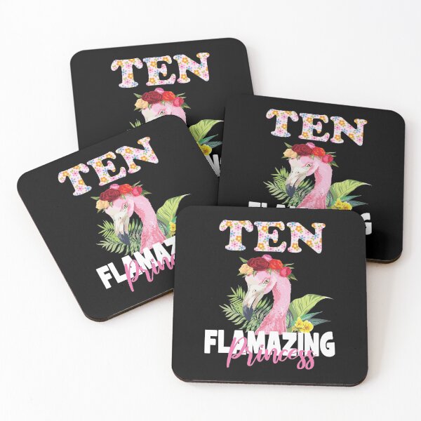 Item preview, Ten Flamazing Princess 10th Girls Birthday 10 Years Old design designed and sold by Grabitees.