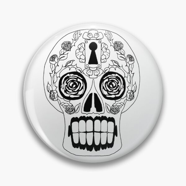 Item preview, Sugar Skull, Black and White 2 designed and sold by Salt & Keep.