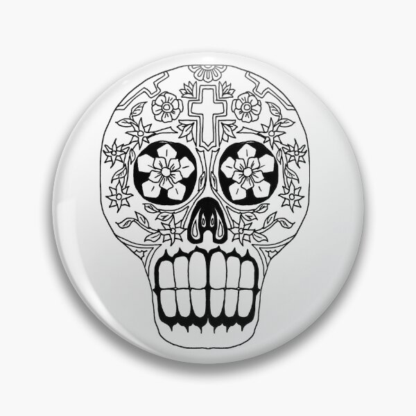 Item preview, Sugar Skull, Black and White 3 designed and sold by Salt & Keep.