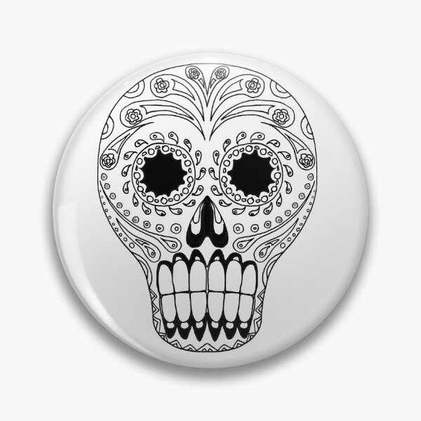 Item preview, Sugar Skull, Black and White 4 designed and sold by Salt & Keep.