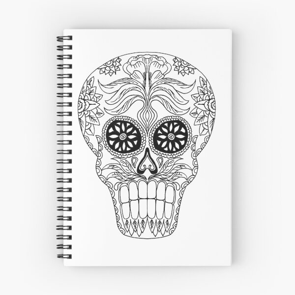 Item preview, Sugar Skull, Black and White 7 designed and sold by Salt & Keep.