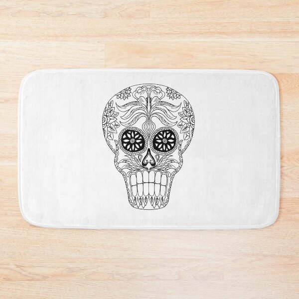 Item preview, Sugar Skull, Black and White 7 designed and sold by Salt & Keep.