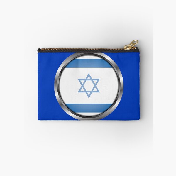 Item preview, Israel Flag Round Metal Frame designed and sold by mattpanta.