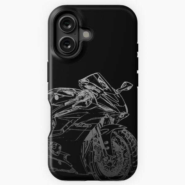Item preview, Yamaha YZF R6 pencil silhouette motorcycle sport bike superbike designed and sold by logotechdesign.