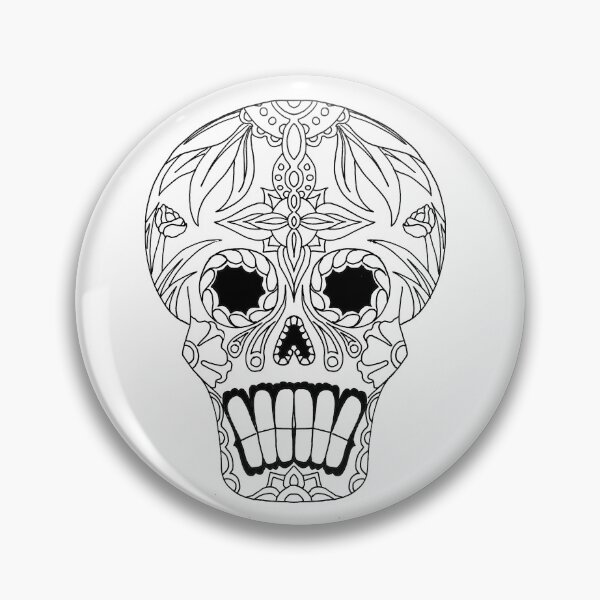 Item preview, Sugar Skull, Black and White 6 designed and sold by Salt & Keep.
