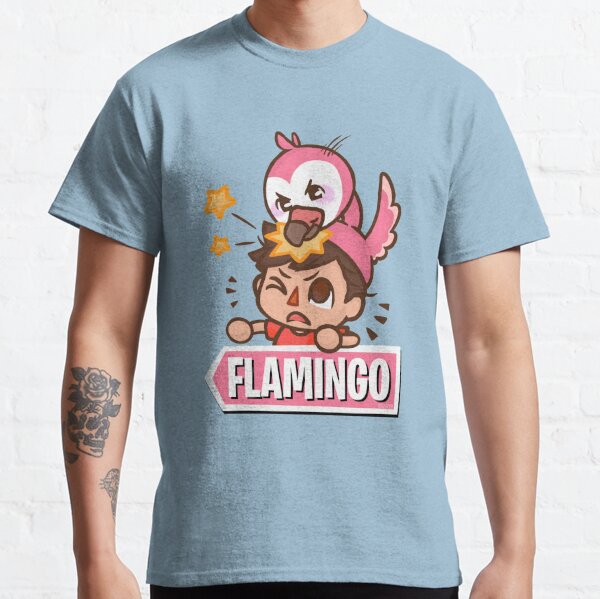 Denis Flamingo Albertsstuff T Shirts Redbubble - flamingo yandere simulator roblox shirt