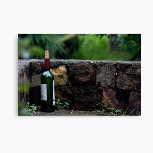 Memories Remain - A Wine Bottle Canvas Print