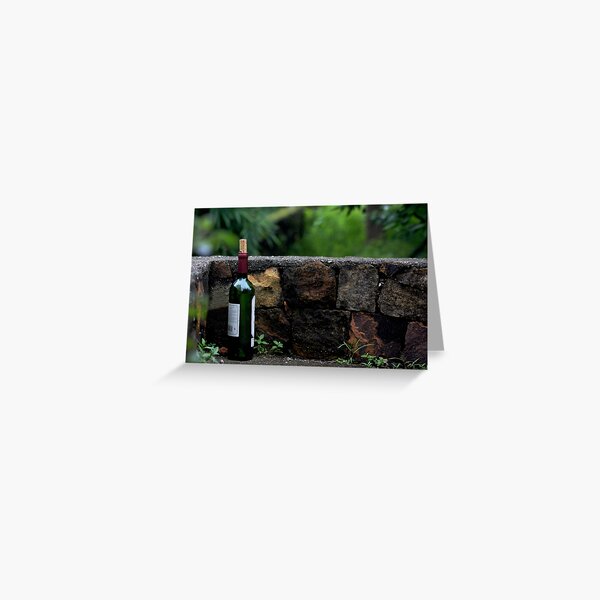 Memories Remain - A Wine Bottle Greeting Card