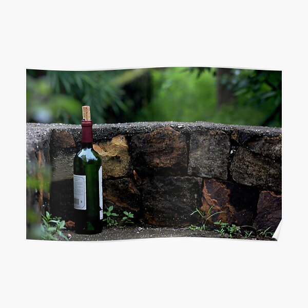 Memories Remain - A Wine Bottle Poster
