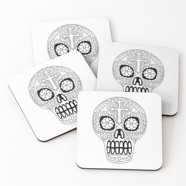 Item preview, Sugar Skull, Black and White 8 designed and sold by Salt & Keep.