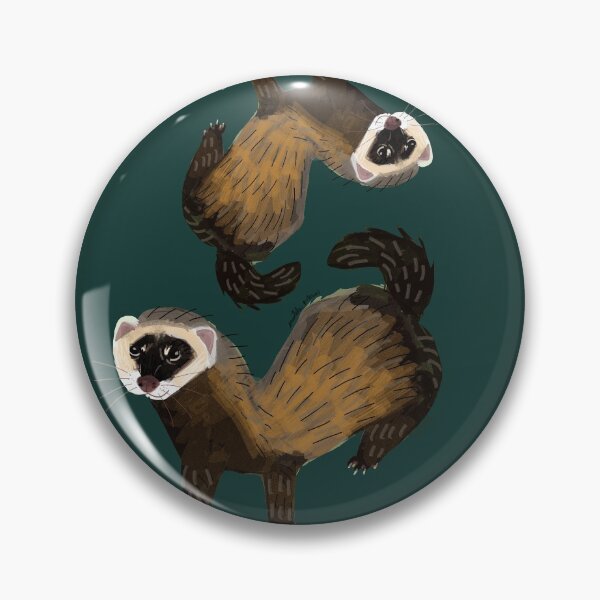 Item preview, Brave Polecat (Mustela putorius) designed and sold by belettelepink.