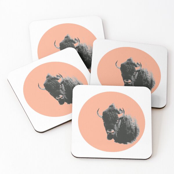 Item preview, American Bison Spirit Animal Rose Gold designed and sold by Queen City  Craftworks.