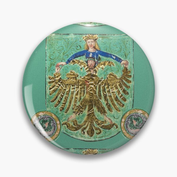 Item preview, ALCHEMICAL SYMBOLISM Golden Eagle Coiled Dragons in Gold Green Blue designed and sold by BulganLumini.