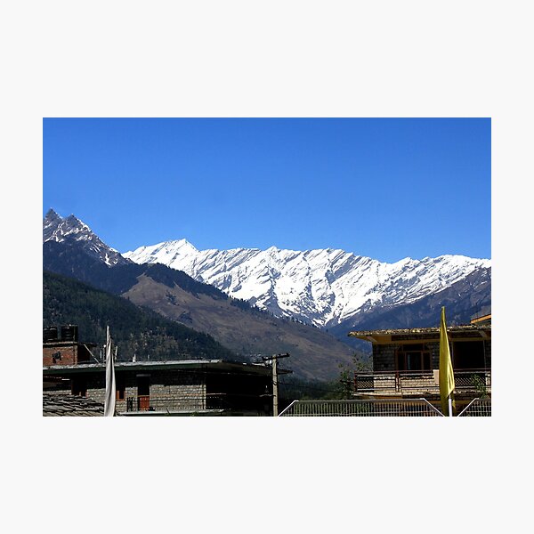 Snow melts at the Himalayas Photographic Print