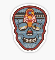 Red Rocks Sugar Skull Sticker